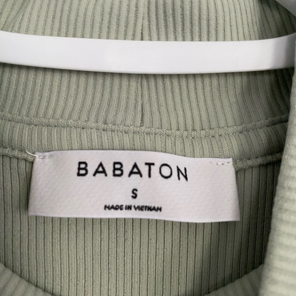 Ribbed Babaton Mockneck Tshirt - Picture 2 of 3